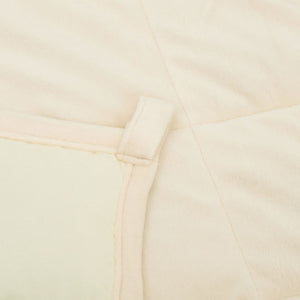 vidaXL Weighted Blanket Light Cream 135x200 cm 10 kg Fabric