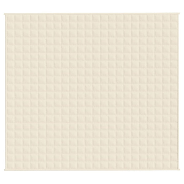 vidaXL Weighted Blanket Light Cream 200x220 cm 13 kg Fabric