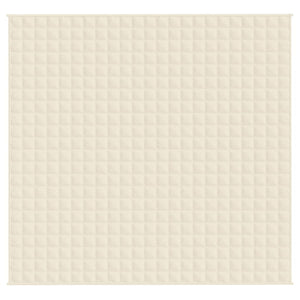vidaXL Weighted Blanket Light Cream 220x230 cm 15 kg Fabric