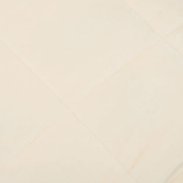 vidaXL Weighted Blanket Light Cream 220x230 cm 15 kg Fabric
