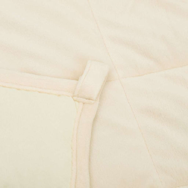 vidaXL Weighted Blanket Light Cream 220x240 cm 15 kg Fabric