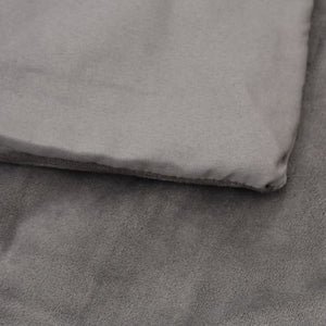 vidaXL Weighted Blanket with Cover Grey 137x200 cm 10 kg Fabric