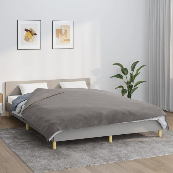 vidaXL Weighted Blanket with Cover Grey 200x230 cm 9 kg Fabric