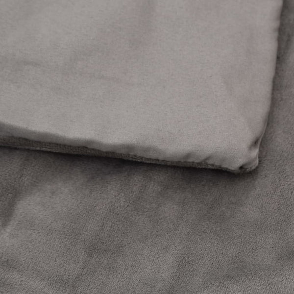 vidaXL Weighted Blanket with Cover Grey 200x220 cm 13 kg Fabric
