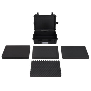 Flugkoffer Tragbar Schwarz 52x40x19 cm