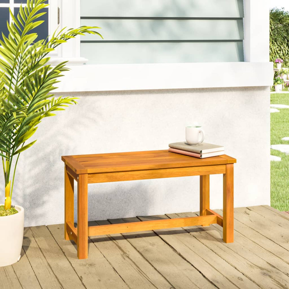 vidaXL Garden Bench 80x35x45 cm Solid Acacia Wood