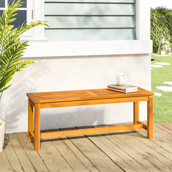 vidaXL Garden Bench 110x35x45 cm Solid Acacia Wood