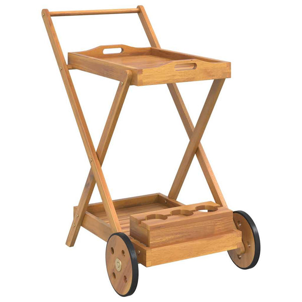 vidaXL Tea Trolley 54x87x90 cm Solid Acacia Wood