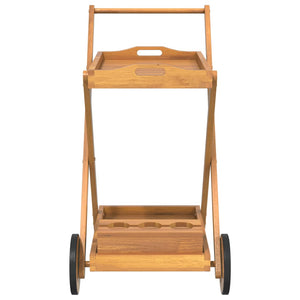 vidaXL Tea Trolley 54x87x90 cm Solid Acacia Wood