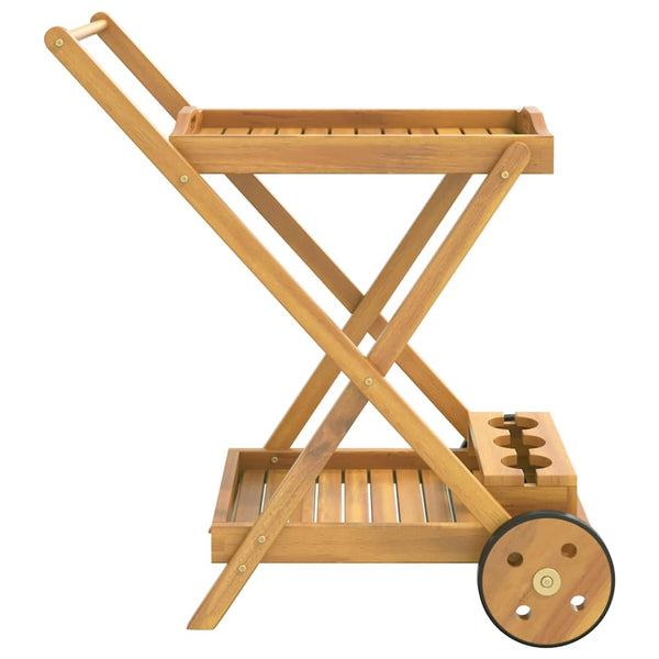 vidaXL Tea Trolley 54x87x90 cm Solid Acacia Wood