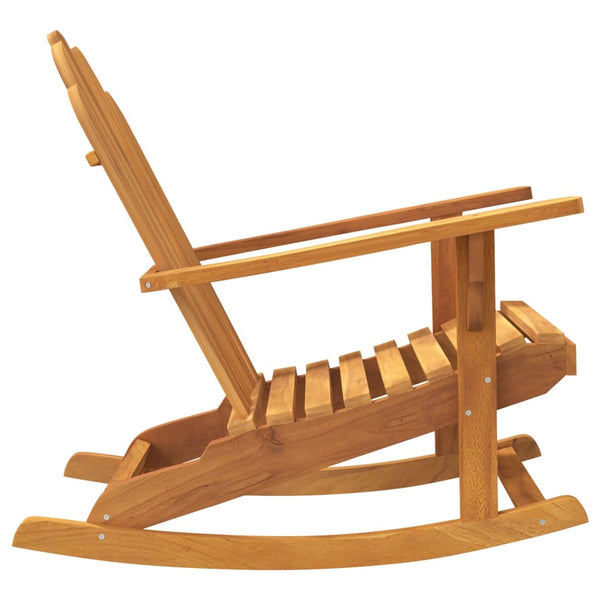vidaXL Adirondack Rocking Chairs 2 pcs 79x100x103 cm Solid Teak Wood