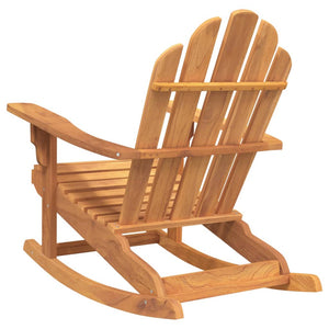 vidaXL Adirondack Rocking Chairs 2 pcs 79x100x103 cm Solid Teak Wood