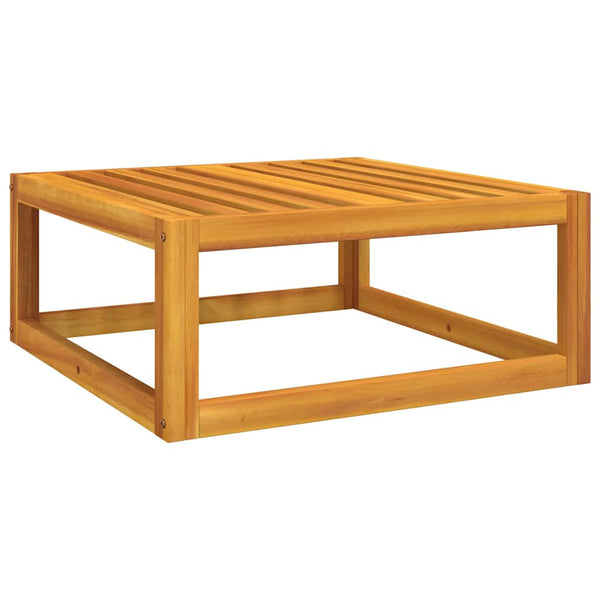 Gartenhocker Akazie mit Grünem Kissen