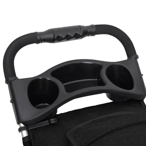 vidaXL Foldable Dog Stroller Black 80x46x98 cm Oxford Fabric
