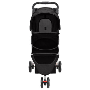 vidaXL Foldable Dog Stroller Black 80x46x98 cm Oxford Fabric