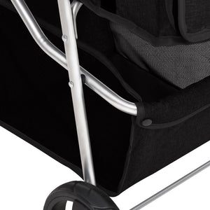 vidaXL Foldable Dog Stroller Black 80x46x98 cm Oxford Fabric