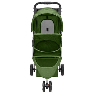 vidaXL Dog Stroller Foldable Green 80x46x98 cm Oxford Fabric
