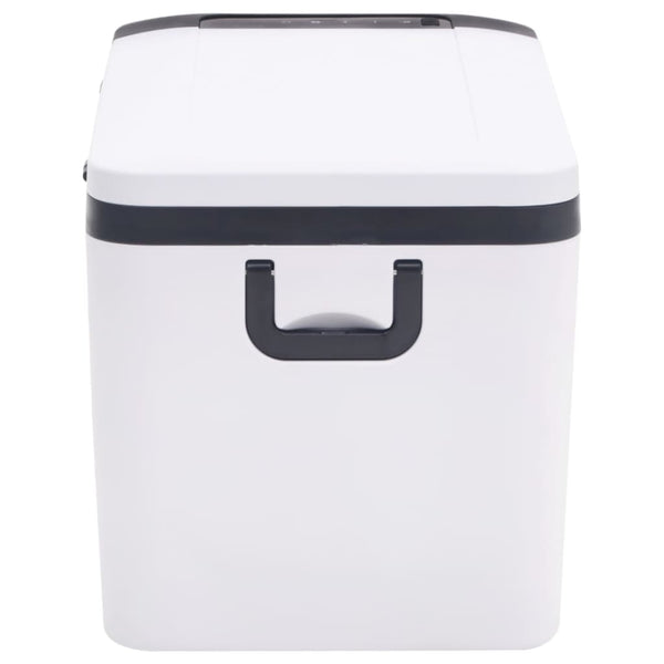 vidaXL Cooler with Handle and Adapter Black and White 25 L PP & PE
