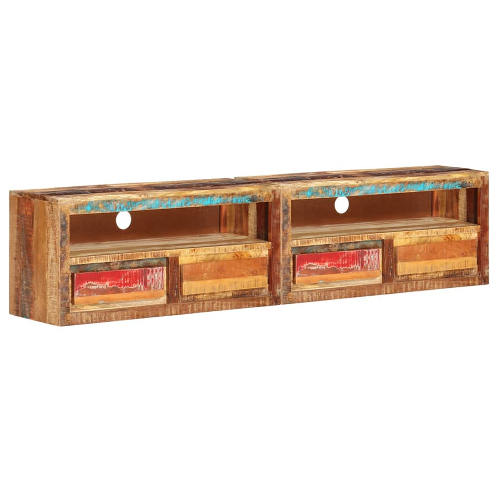 vidaXL TV Cabinets 2 pcs 88x30x40 cm Solid Reclaimed Wood