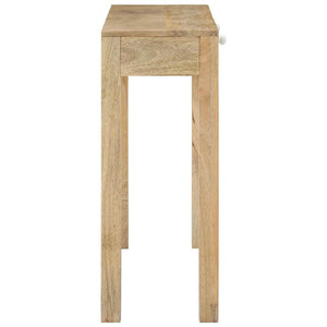 vidaXL Console Table 110x30x75 cm Bleached Solid Mango Wood