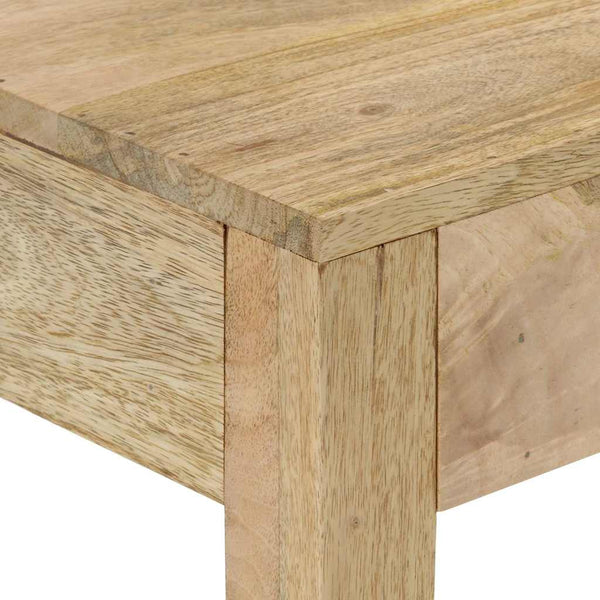 vidaXL Console Table 110x30x75 cm Bleached Solid Mango Wood