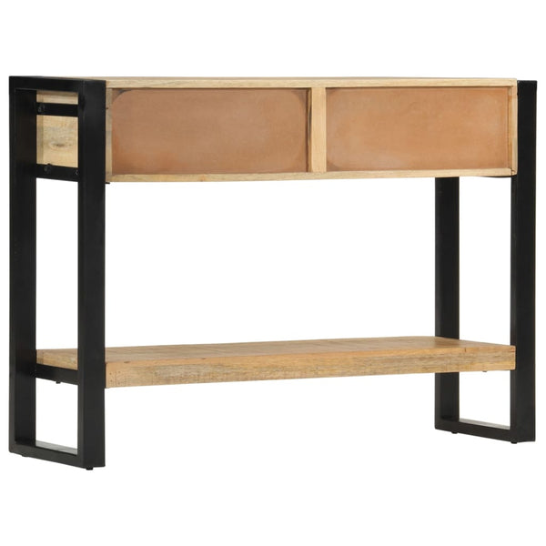 vidaXL Console Table 110x30x76 cm Rough Solid Mango Wood