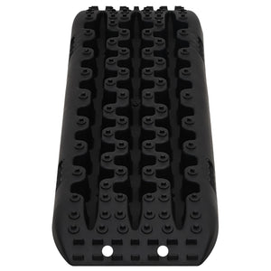 vidaXL Traction Mats 2 pcs. Black 106x30.5x7 cm Nylon
