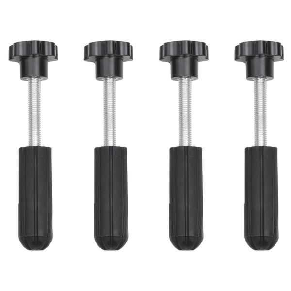 vidaXL Traction Mats 2 pcs. Black 106x30.5x7 cm Nylon