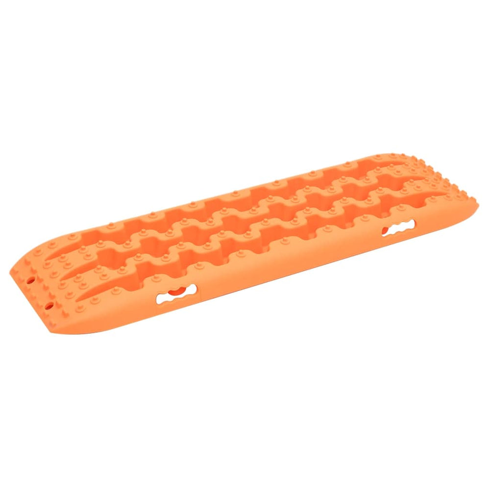vidaXL Traction Mats 2 pcs. Orange 106x30.5x7 cm Nylon