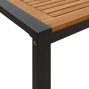 vidaXL Garden Table with U-shaped Legs 180x90x75 cm Solid Acacia Wood