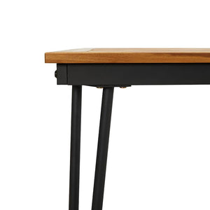 vidaXL Garden Table Hairpin Legs 180x90x75 cm Solid Acacia Wood