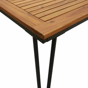 vidaXL Garden Table Hairpin Legs 180x90x75 cm Solid Acacia Wood
