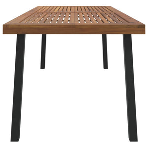 vidaXL Garden Table 200x100x75 cm Solid Acacia Wood