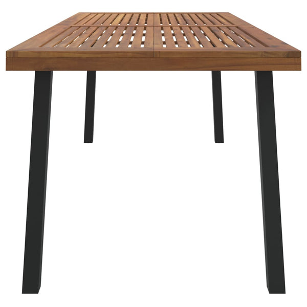 vidaXL Garden Table 200x100x75 cm Solid Acacia Wood