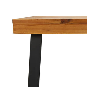 vidaXL Garden Table 200x100x75 cm Solid Acacia Wood