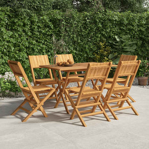 vidaXL Garden Chairs 6 pcs. Foldable 47x61x90 cm Solid Teak Wood