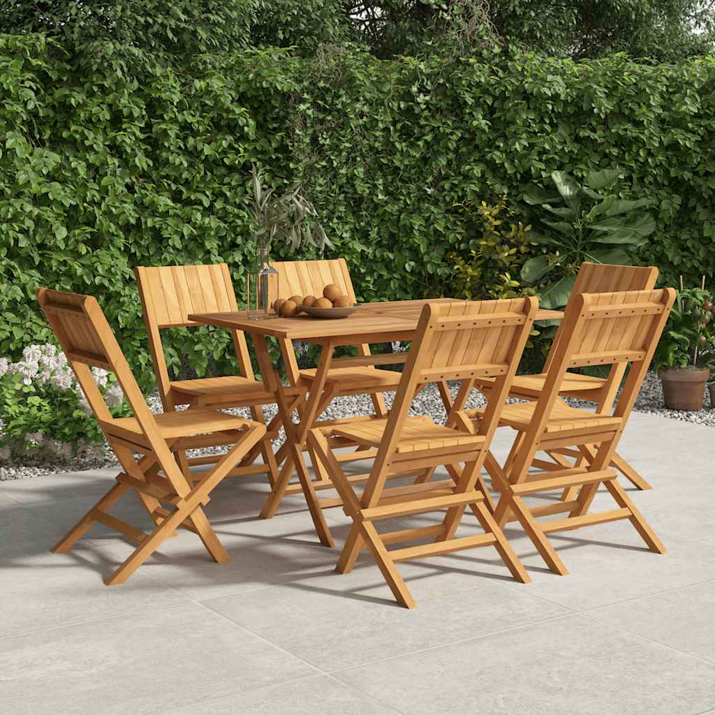 vidaXL Garden Chairs 6 pcs. Foldable 47x61x90 cm Solid Teak Wood