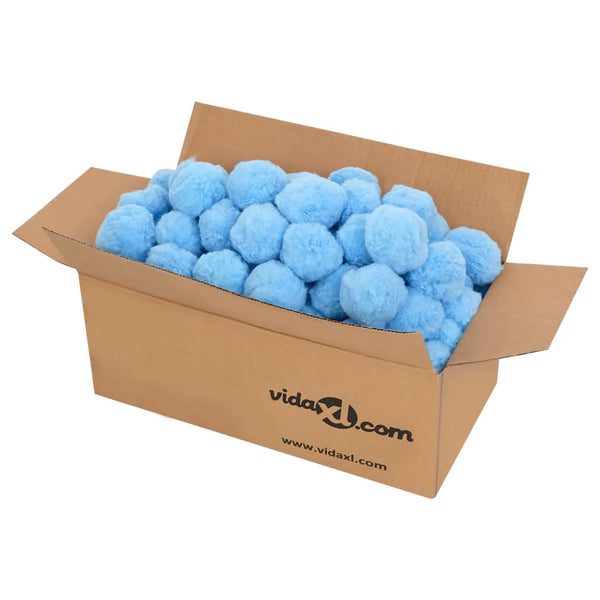 vidaXL Pool Filter Balls Antibacterial Blue 1400 g Polyethylene