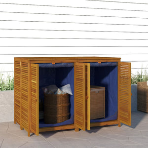 vidaXL Garden Storage Box 140x87x104 cm Solid Acacia Wood