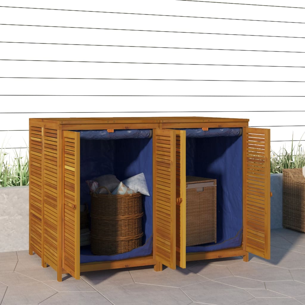 vidaXL Garden Storage Box 140x87x104 cm Solid Acacia Wood