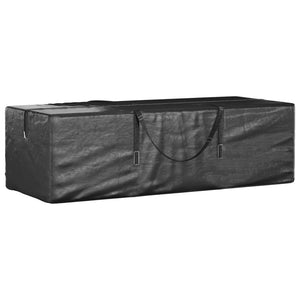 vidaXL Garden Cushion Storage Bag 2 pcs Black 135x40x55cm