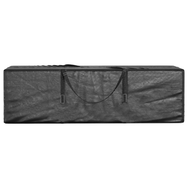 vidaXL Garden Cushion Storage Bag 2 pcs Black 135x40x55cm