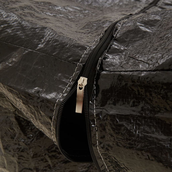 vidaXL Garden Cushion Storage Bag 2 pcs. Black 150x75x75cm