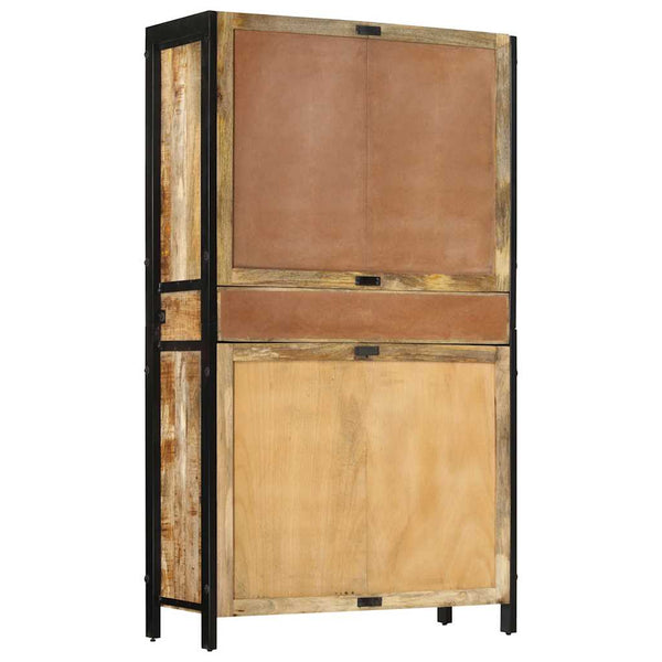 Highboard 100x40x175 cm Massivholz Mango
