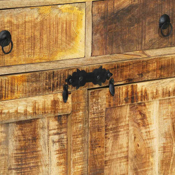 Highboard 100x40x175 cm Massivholz Mango
