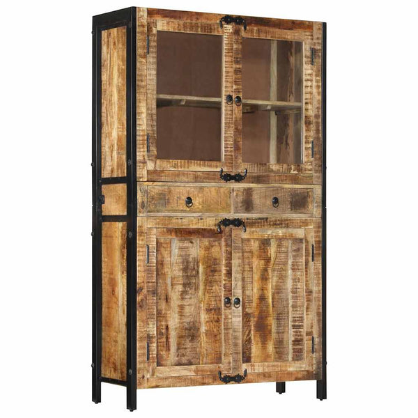 Highboard 100x40x175 cm Massivholz Mango