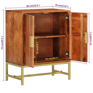 Akazie Sideboard 60x75cm Massivholz