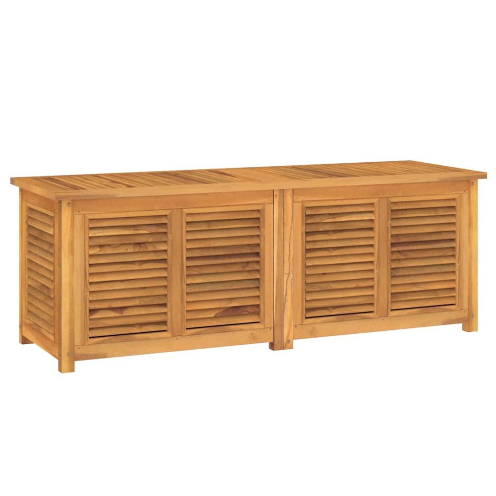 vidaXL Garden Storage Box with Bag 150x50x55 cm Solid Teak Wood