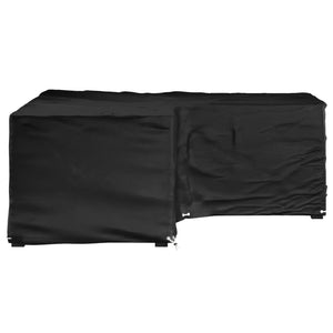 vidaXL L-shaped Garden Furniture Cover 12 Eyelets 185x185x70 cm