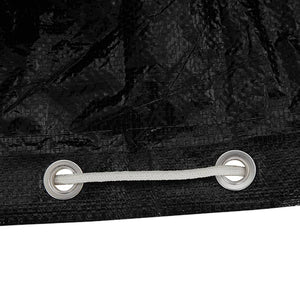 vidaXL L-shaped Garden Furniture Cover 12 Eyelets 185x185x70 cm